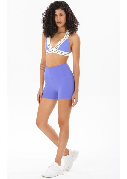 V Yaka Toparlayıcı Spor Sütyen Lila Meissa fiyatları