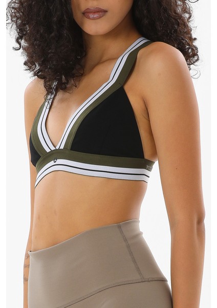 V Yaka Toparlayıcı Spor Sütyen Siyah Meissa indirimleri