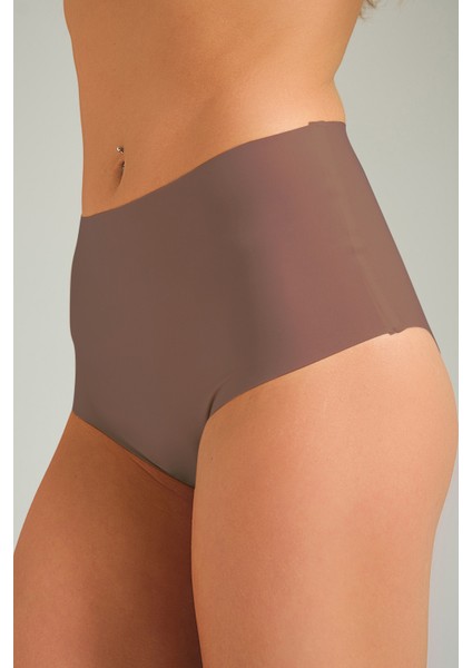 Toparlayıcı Lazer Kesim Yüksek Bel Külot Kahve fiyatları