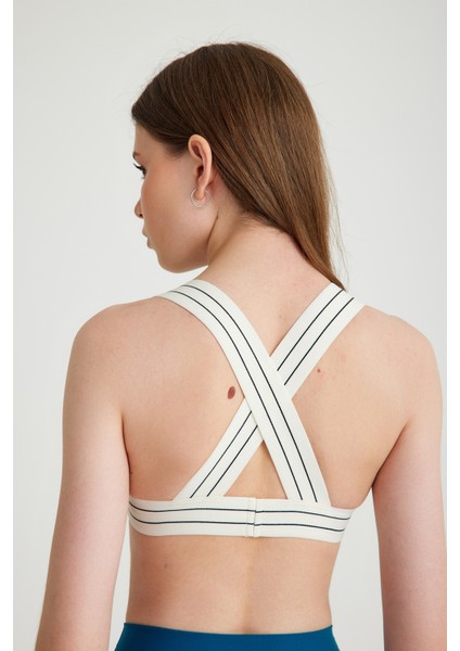 V Yaka Toparlayıcı Spor Sütyen Petrol Meissa fiyatları