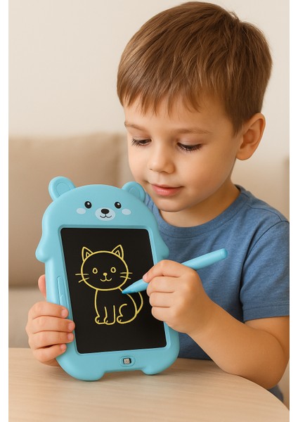 8.5 Inç Panda Renkli Ekran LCD Çizim Yazı Tableti Digital Kalemli Grafik Yazma Eğitim Tahtası fiyatları