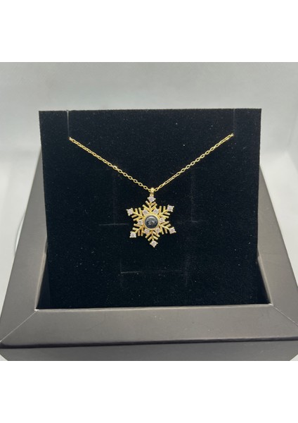 925 Ayar Gümüş Kar Motifli 100 Dilde Seni Seviyorum Kolye fiyatları