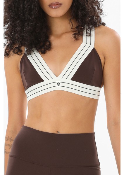 V Yaka Toparlayıcı Spor Sütyen Bitter Meissa