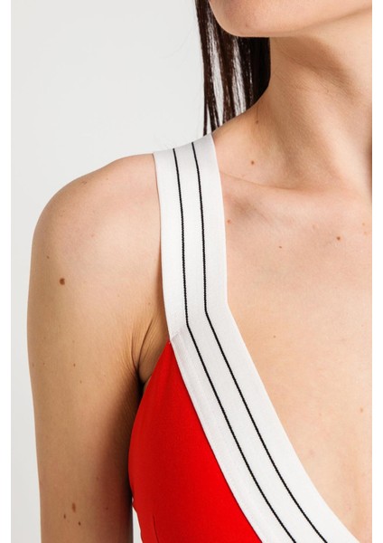 V Yaka Toparlayıcı Spor Sütyen Kırmızı Meissa fırsatları