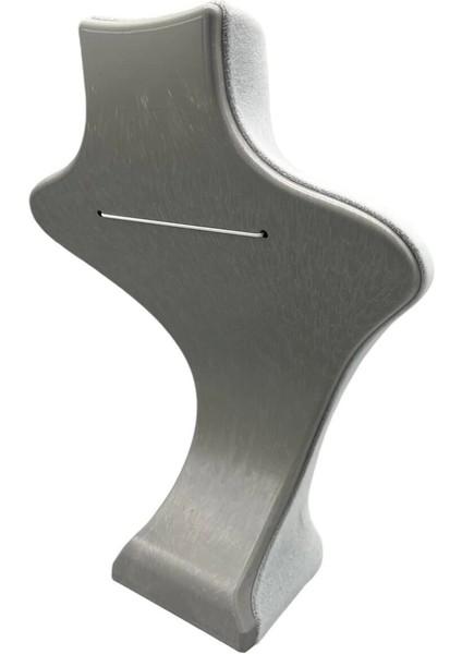 Londra Model Süet Kumaş Gri Renk 22/18 cm Kolye Sergileme Mankeni fiyatları