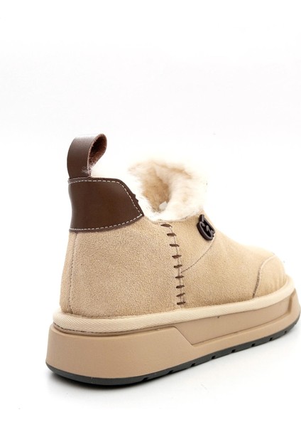 25K486 Kadın Içi Kürklü Kısa Süet Bot modelleri