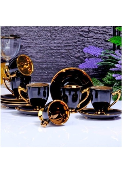 IST80 Porselen Kahve Seti 6lı