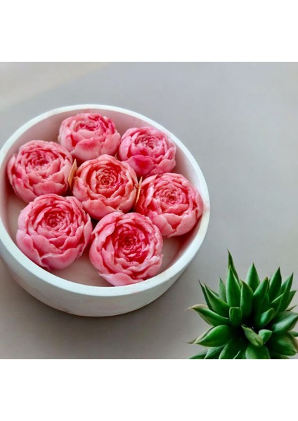 Dekoratif Gül Kase Mum indirimleri