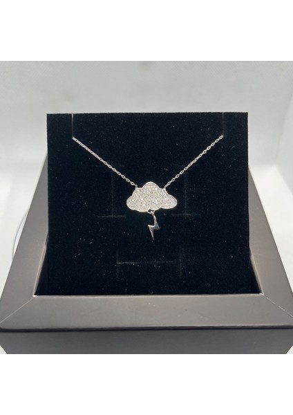 925 Ayar Gümüş Bulut ve Yıldırım Kolye fiyatları