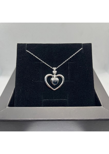 925 Ayar Gümüş 100 Dilde Seni Seviyorum Kolye