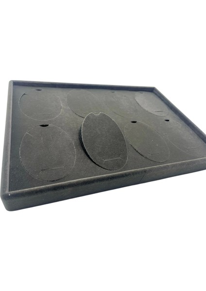 Süet Kumaş Füme 34-24 cm Ayaklı 8 Pedli Kolye Tabla Stand indirimleri