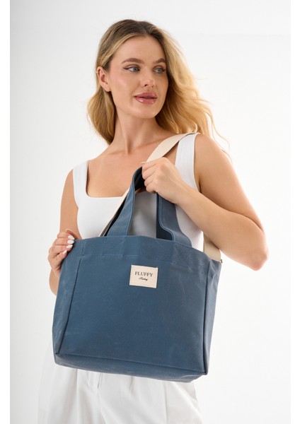 Miranda Mumlu Kanvas Su Geçirmez Kadın Omuz El Çantası Lise ve Üniversite Okul Çantası(En:28 Boy:25)