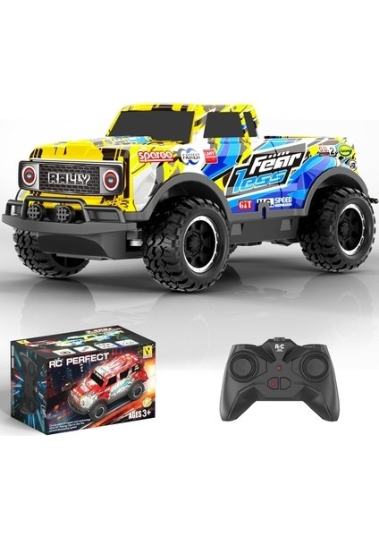 Çocuklar Için Rc Arabalar, 2.4 Ghz Yüksek Hızlı Canavar Kamyon Uzaktan Kumandalı Off Road Rc Arabalar, Pil Ile, 1:24 Büyük Ölçekli Uzaktan Kumandalı Kamyon Tüm Arazi Drift Rc Araba (Yurt Dışından)