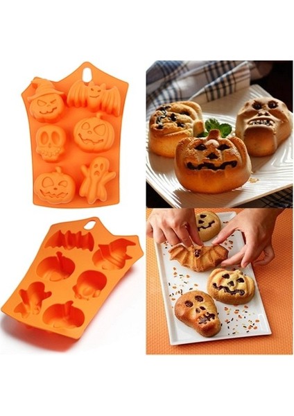 3D Kalıp Cadılar Bayramı Balkabağı Silikon Kalıp (Yurt Dışından)