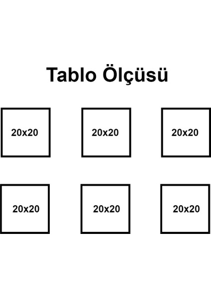 6’lı Siyah Çerçeve Seti – 20X20 cm Kare Duvar Dekoru ve Fotoğraf Çerçevesi fırsatları
