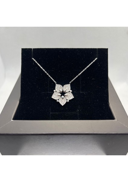 925 Ayar Gümüş Mıknatıslı Açılır Kapanır Işıltı Çiçeği Kolye fiyatları