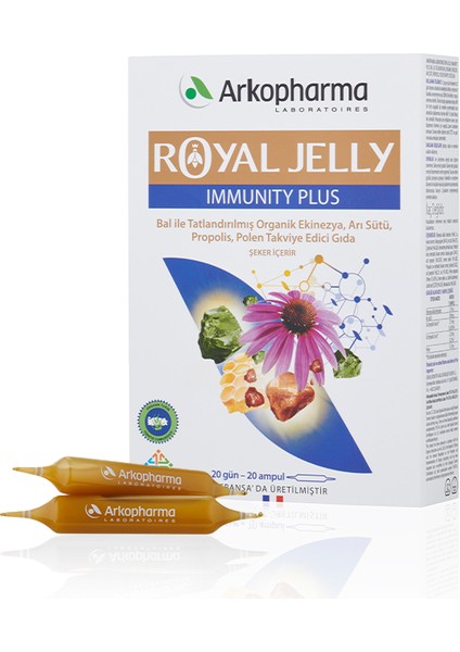 Royal Jelly Immunity Plus - ​ekinezya, Arı Sütü, Propolis, Polen Içeren Takviye Edici Gıda 20 Ampül fiyatları