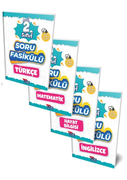2. Sınıf Tüm Dersler Yaprak Test Seti + Haftasonu Yolculuğu modelleri