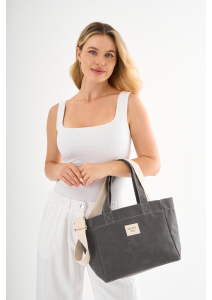 Classic Mumlu Kanvas Su Geçirmez Kadın Omuz El Çantası Lise ve Üniversite Okul Çantası(En:28 Boy:25) indirimleri