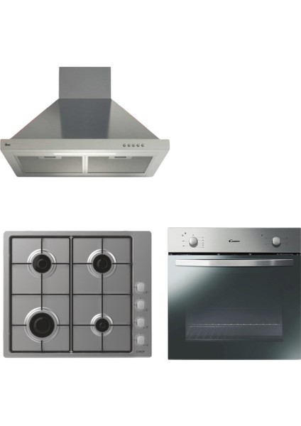 Inoxella Inox Ankastre Set ( HCH6MXTK + CHW6LX + FCS100X/E )