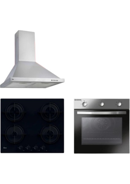 Dervina Ankastre Set (HCH6MXTK + HVW6MBB + HON602X-TN)