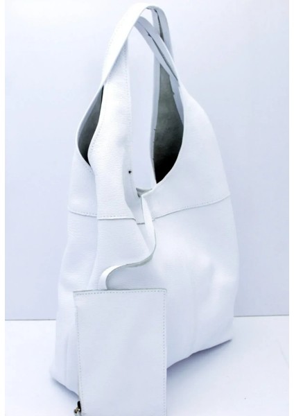 Randy Hakiki Deri Beyaz Omuz Çantası fiyatları