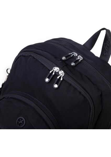 Unisex Hafif Büyük Boy Okul Çantası ve Spor Çantası Çok Gözlü Siyah modelleri