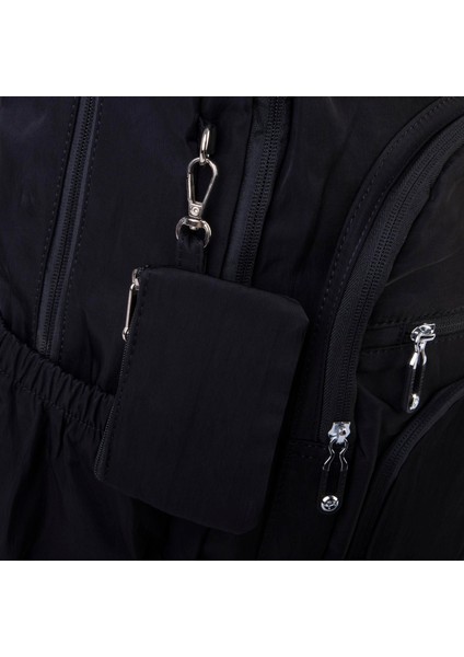 Unisex Hafif Büyük Boy Okul Çantası ve Spor Çantası Çok Gözlü Siyah fırsatları