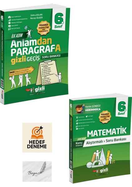 Gizli 6.sınıf Anlamdan Paragrafa Geçiş Alıştırmalı Matematik Soru Hedef Deneme