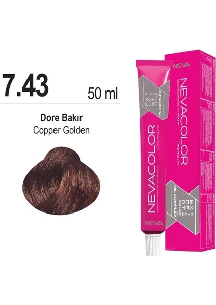 color Saç Boyası 7.43 Dore Bakır