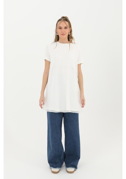Kadın 10271 Basic Uzun T-Shirt