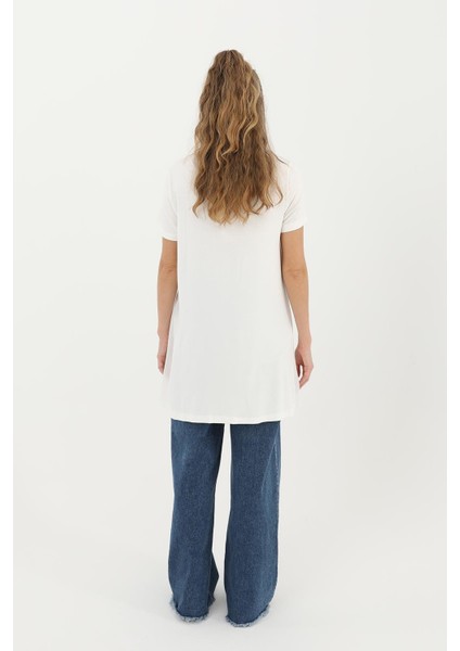 Kadın 10271 Basic Uzun T-Shirt fırsatları