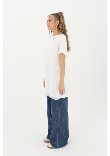 Kadın 10271 Basic Uzun T-Shirt indirimleri