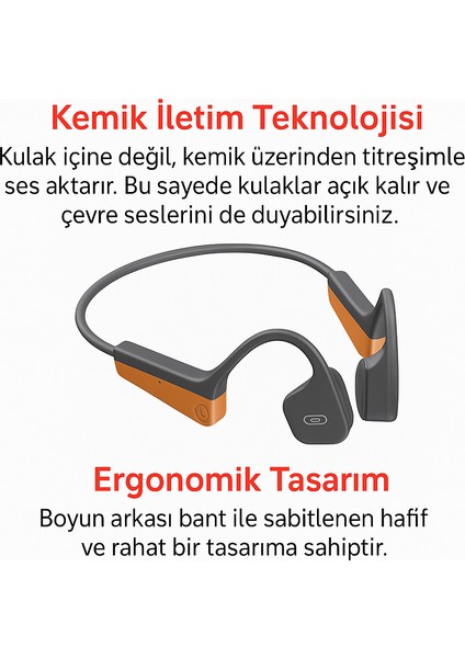 Bd2 Kemik Iletimli Kablosuz Kulaklık – 9.5 Saat Müzik Süresi, Spor ve Günlük Kullanıma Uygun fiyatları