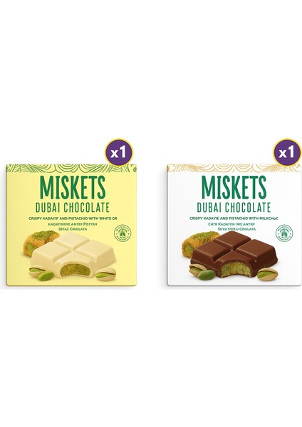 Dubai Çikolatası Tanışma Paketi 100 gr x 2 Adet