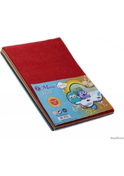 Keçe 10 Renk Karışık 20 x 30 cm