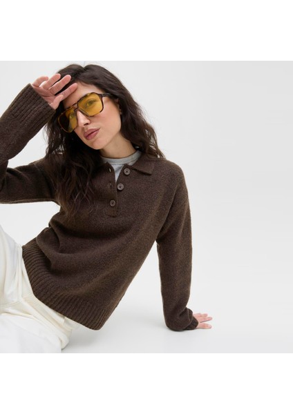 Kadin Uzun Kollu Polo Triko - Catalina modelleri