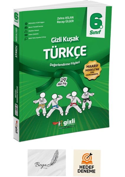 Gizli 6.sınıf Gizli Kuşak Türkçe Değerlendirme Föyleri Hedef Deneme