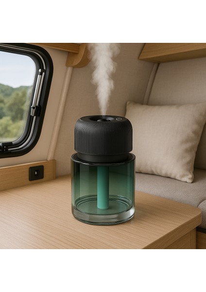 Taşınabilir Kablosuz Aroma Difüzör ve Nemlendirici | 160ML Su Kapasitesi | Type-C Şarjlı