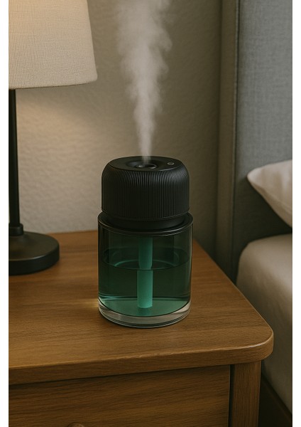 Taşınabilir Kablosuz Aroma Difüzör ve Nemlendirici | 160ML Su Kapasitesi | Type-C Şarjlı