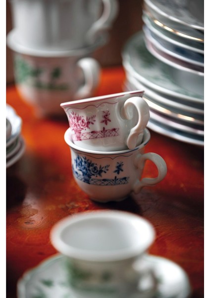 - Neos Anthiros Beyaz Mavi Ana Yemek Tabağı - 26,5 cm