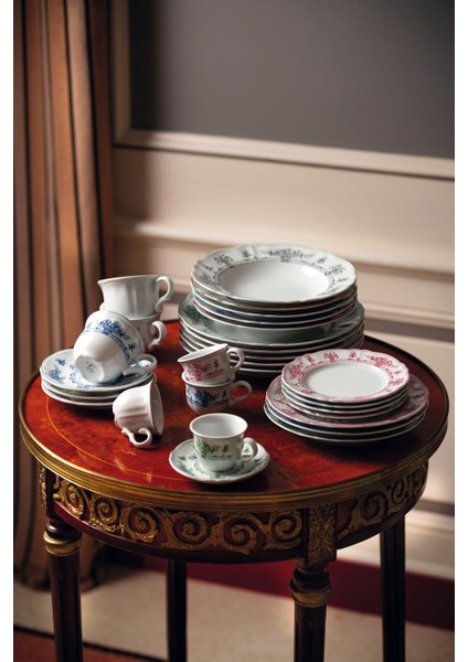 - Neos Anthiros Beyaz Mavi Ana Yemek Tabağı - 26,5 cm