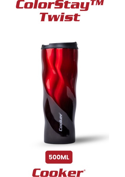 500 ml Çift Katmanlı Paslanmaz Çelik Sızdırmaz Termos – 6 Saat Sıcak, 12 Saat Soğuk, Kaymaz Tabanlı Çay,kahve