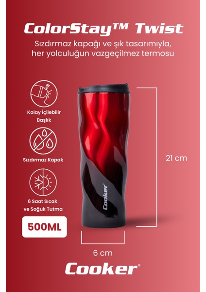 500 ml Çift Katmanlı Paslanmaz Çelik Sızdırmaz Termos – 6 Saat Sıcak, 12 Saat Soğuk, Kaymaz Tabanlı Çay,kahve fiyatları