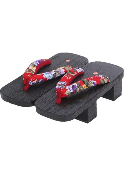 Yaz Adam Flip Flops Japon Ahşap Geta Samurai Clogs Ayakkabı Cosplay Ayakkabı (Yurt Dışından)