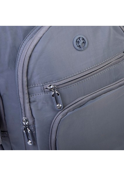 Unisex Hafif Büyük Boy Okul Çantası ve Spor Çantası Çok Gözlü Gri modelleri