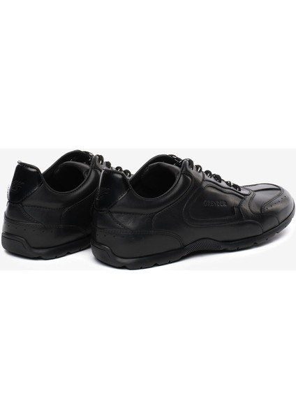 Erkek Siyah Hakiki Deri Spor Ayakkabı 5K1SA18530