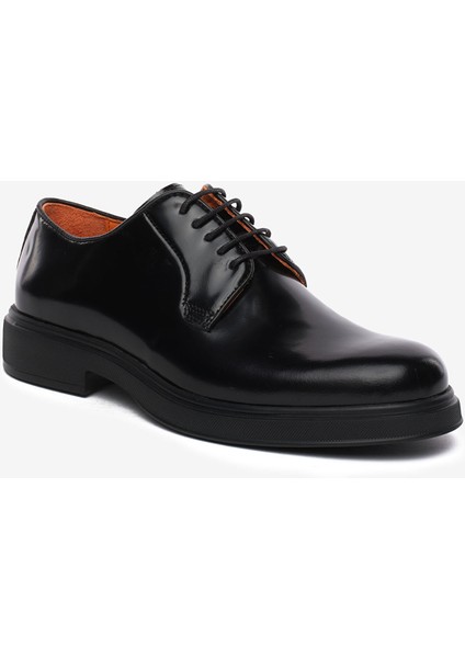 Erkek Siyah Hakiki Deri Oxford Ayakkabı 5K1KA18680