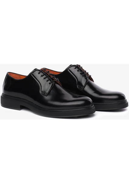 Erkek Siyah Hakiki Deri Oxford Ayakkabı 5K1KA18680