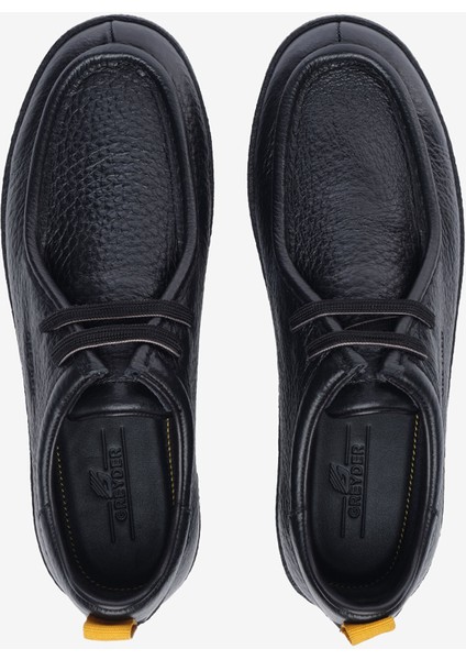 Erkek Siyah Hakiki Deri Ayakkabı 5K1UA18521 modelleri